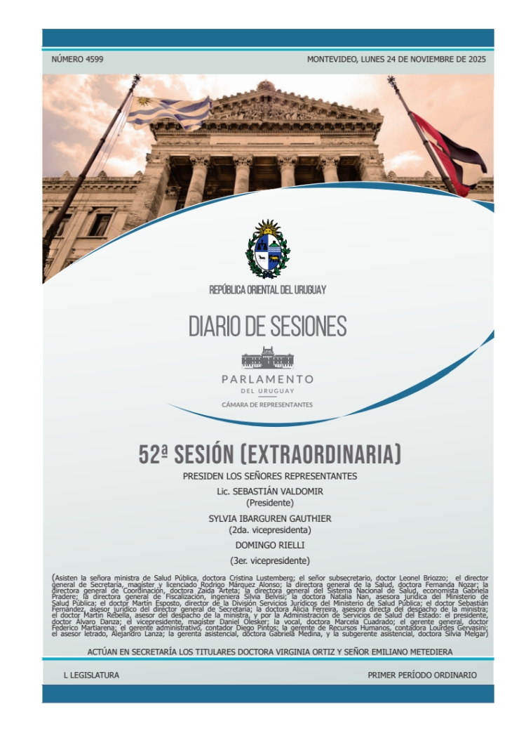 DIARIO DE SESIONES DE LA CAMARA DE REPRESENTANTES del 24/11/2025